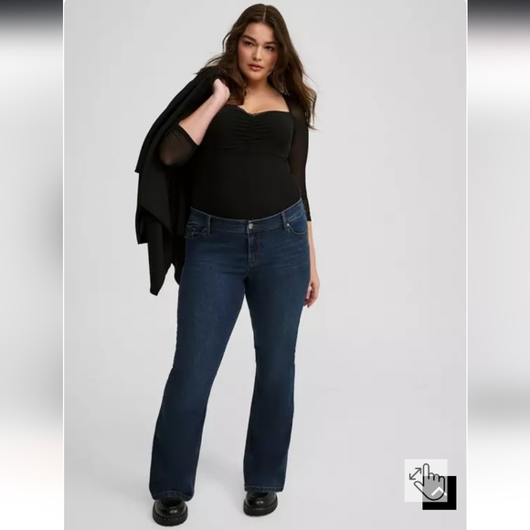 Torrid Mesh Sweetheart Corset Top - Picture 4 of 5